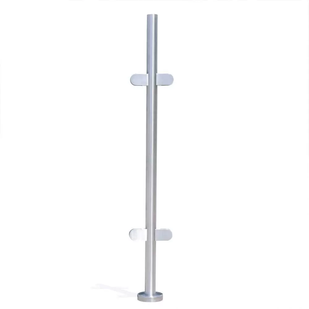 316 Stainless Steel Railing Post 110cm Premium Fence with Glass Clamps Applicable 8-12mm