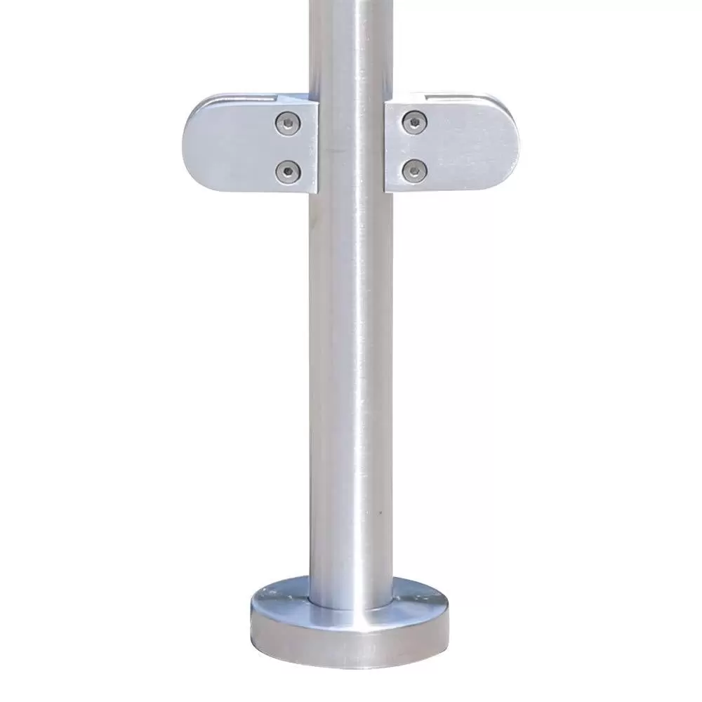 316 Stainless Steel Railing Post 110cm Premium Fence with Glass Clamps Applicable 8-12mm