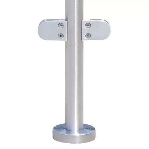 304 Stainless Steel Railing Post 110cm Premium Fence with Glass Clamps Applicable 8-12mm