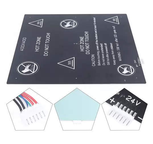 400 x 400 x 3 mm - 3D Printing Bed - 3D Printer - Aluminum Heated Bed - Thermal Platform