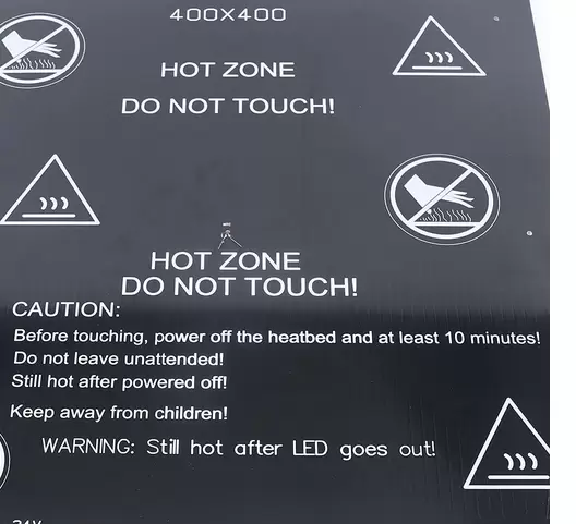 400 x 400 x 3 mm - 3D Printing Bed - 3D Printer - Aluminum Heated Bed - Thermal Platform
