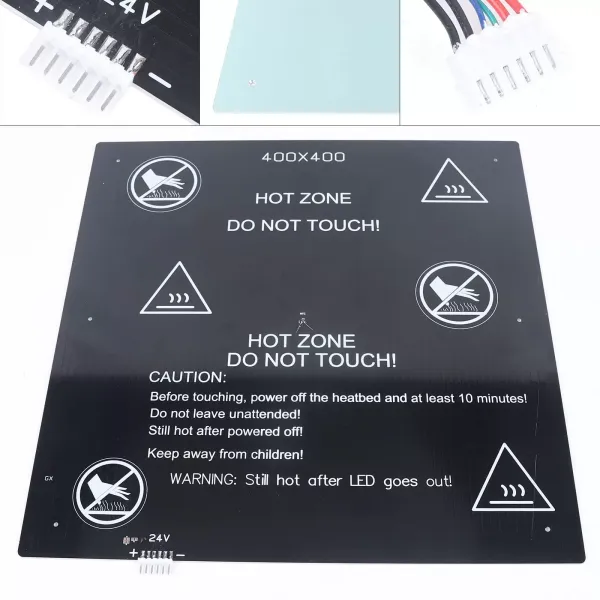 400 x 400 x 3 mm - 3D Printing Bed - 3D Printer - Aluminum Heated Bed - Thermal Platform