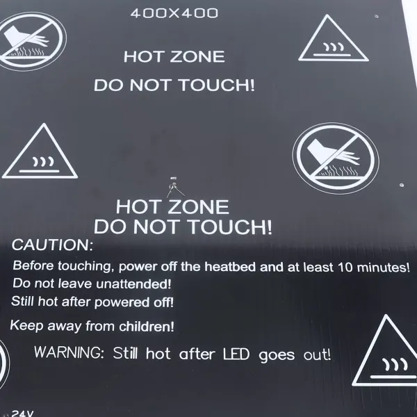 400 x 400 x 3 mm - 3D Printing Bed - 3D Printer - Aluminum Heated Bed - Thermal Platform