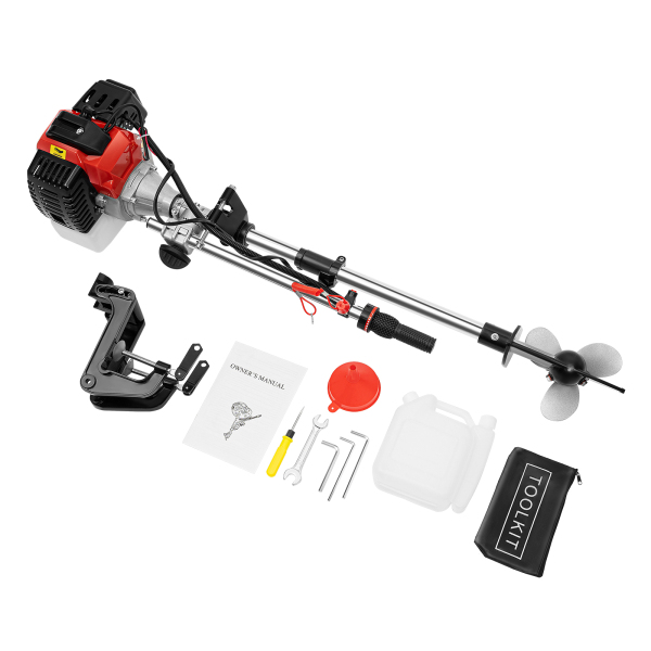 Outboard Motor Electric Motor Gasoline Engine Fishing Boat Boat Engine 2 Stroke 2.3 HP CDI System for Inflatable Boats Rubber Boats