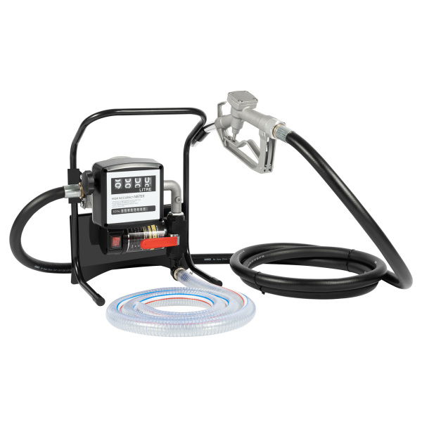 375W 2400L/H Diesel Pump Heating Oil Pump Diesel Oil Pump with Dosing 220V 120W Oil Diesel Pump Fuel Extractor Self Suction Pump Transfer Fluid Pump