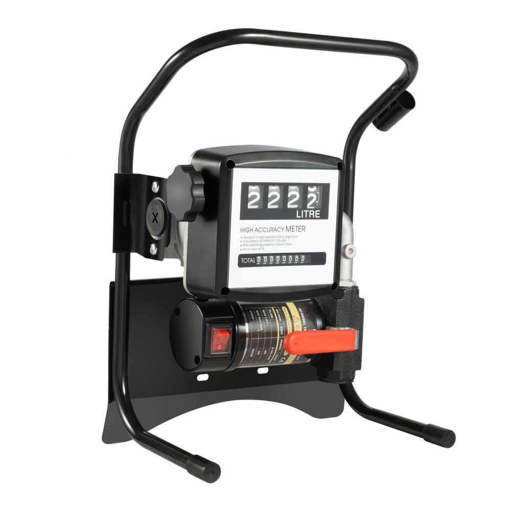 375W 2400L/H Diesel Pump Heating Oil Pump Diesel Oil Pump with Dosing 220V 120W Oil Diesel Pump Fuel Extractor Self Suction Pump Transfer Fluid Pump