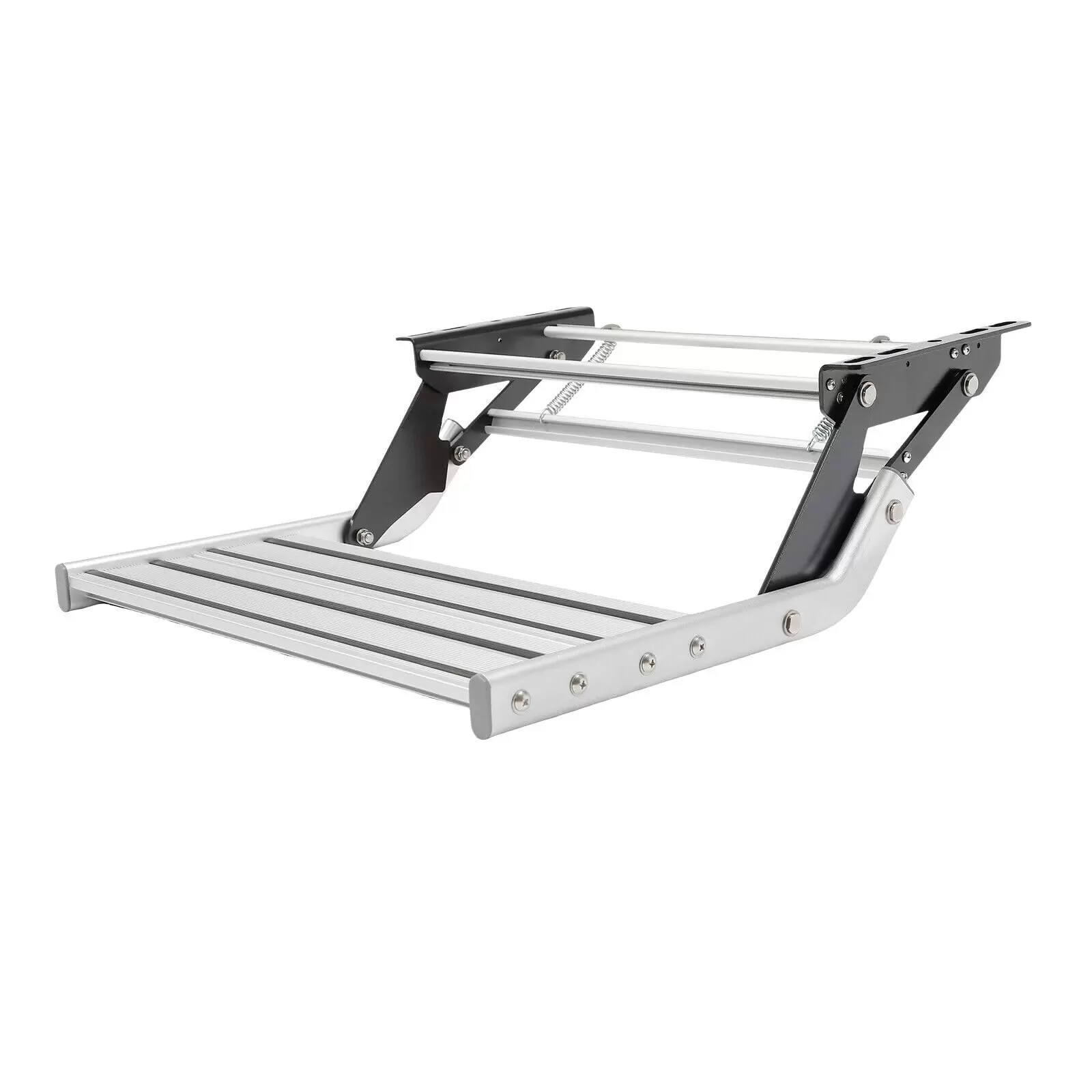 Manual Entry made of Aluminum Alloy Step Motorhome Step Camping Entry Step for RVs, Travel Trailers