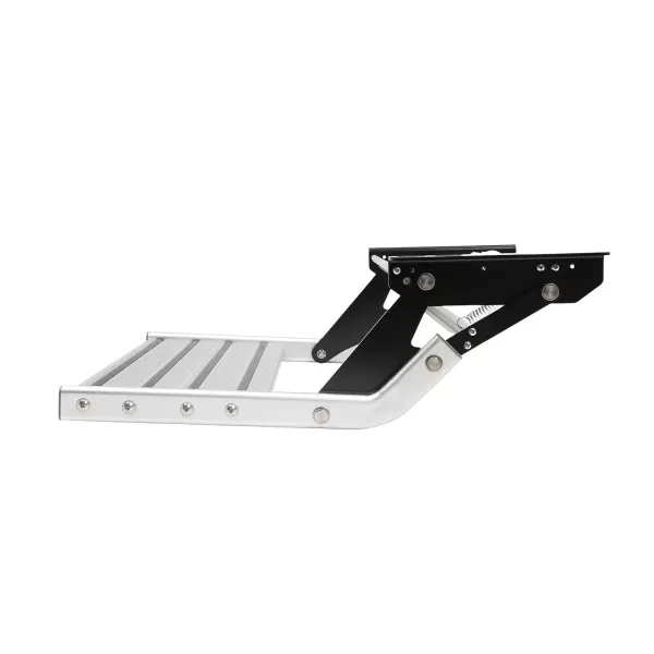 Manual Entry made of Aluminum Alloy Step Motorhome Step Camping Entry Step for RVs, Travel Trailers