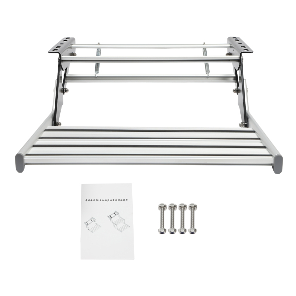 Manual Entry made of Aluminum Alloy Step Motorhome Step Camping Entry Step for RVs, Travel Trailers