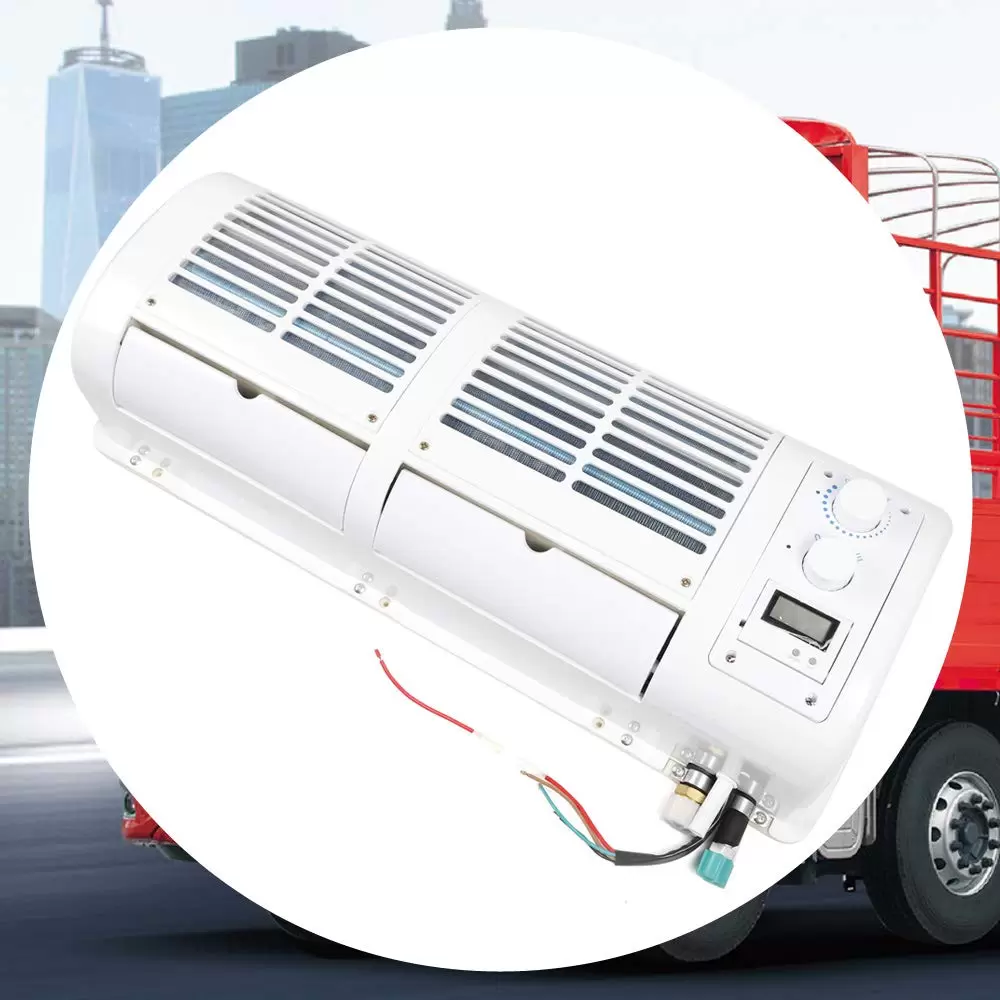 Car Air Conditioning Fan Hanging Mobile 12V Wall Air Conditioners for Car Caravan Truck Air Conditioner Air Cooler 23.6*8.66*5.9 Inch