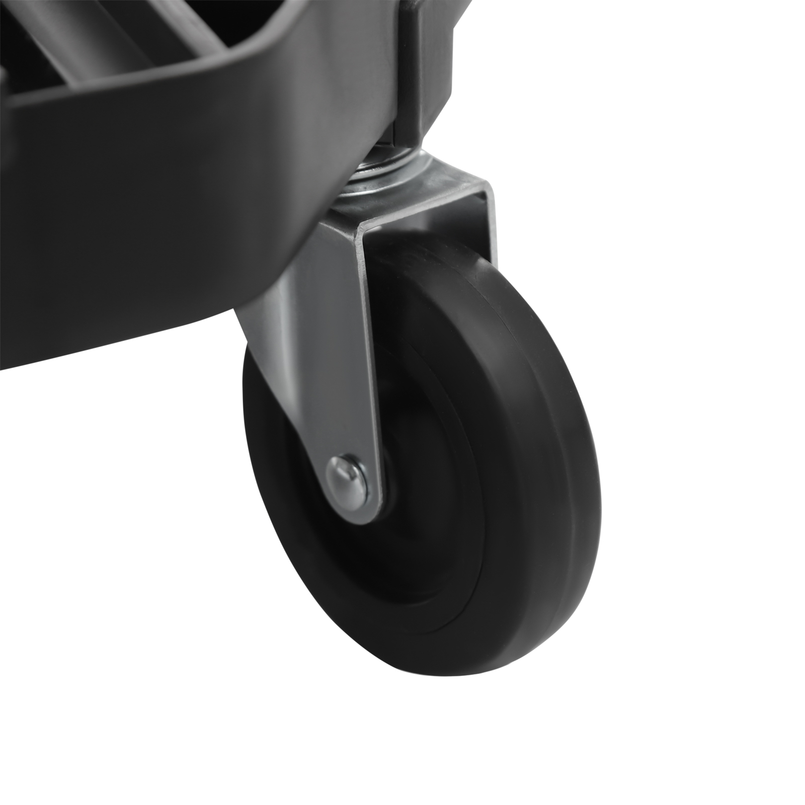 Round Workshop Rolling Seat, Pneumatic Garage Seat, Rolling Pneumatic Shop Seat - Black