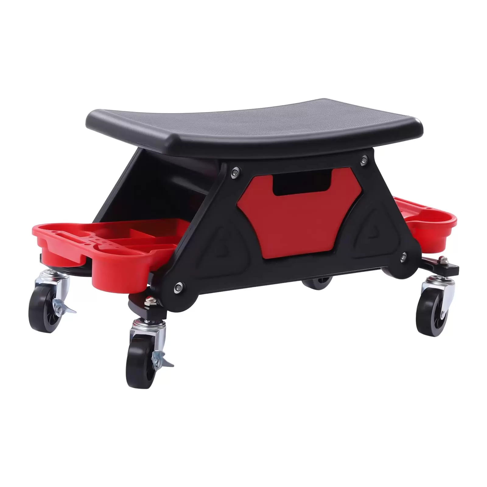 Detailing Seat Mechanics Stool with Wheels Mobile Rolling Creeper Seat or Chair Tools Organizer Storage Trays for Garage DIY Home Car Wash Wax Polishing Projects