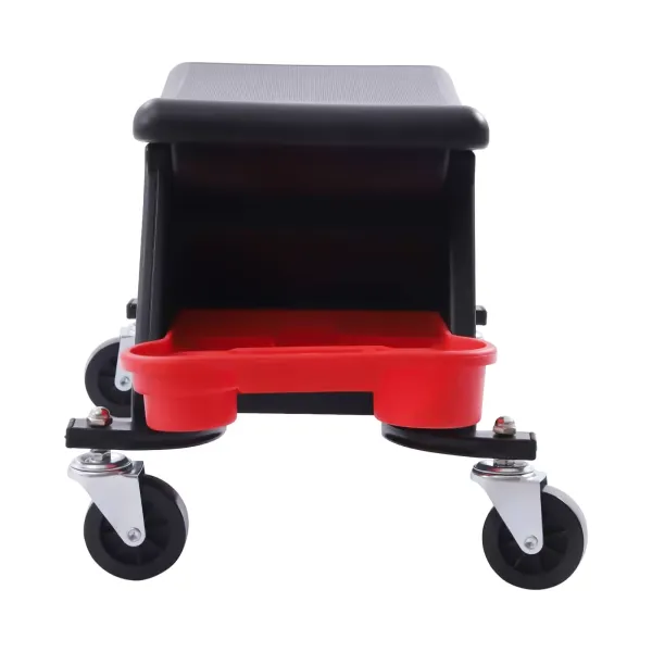Detailing Seat Mechanics Stool with Wheels Mobile Rolling Creeper Seat or Chair Tools Organizer Storage Trays for Garage DIY Home Car Wash Wax Polishing Projects