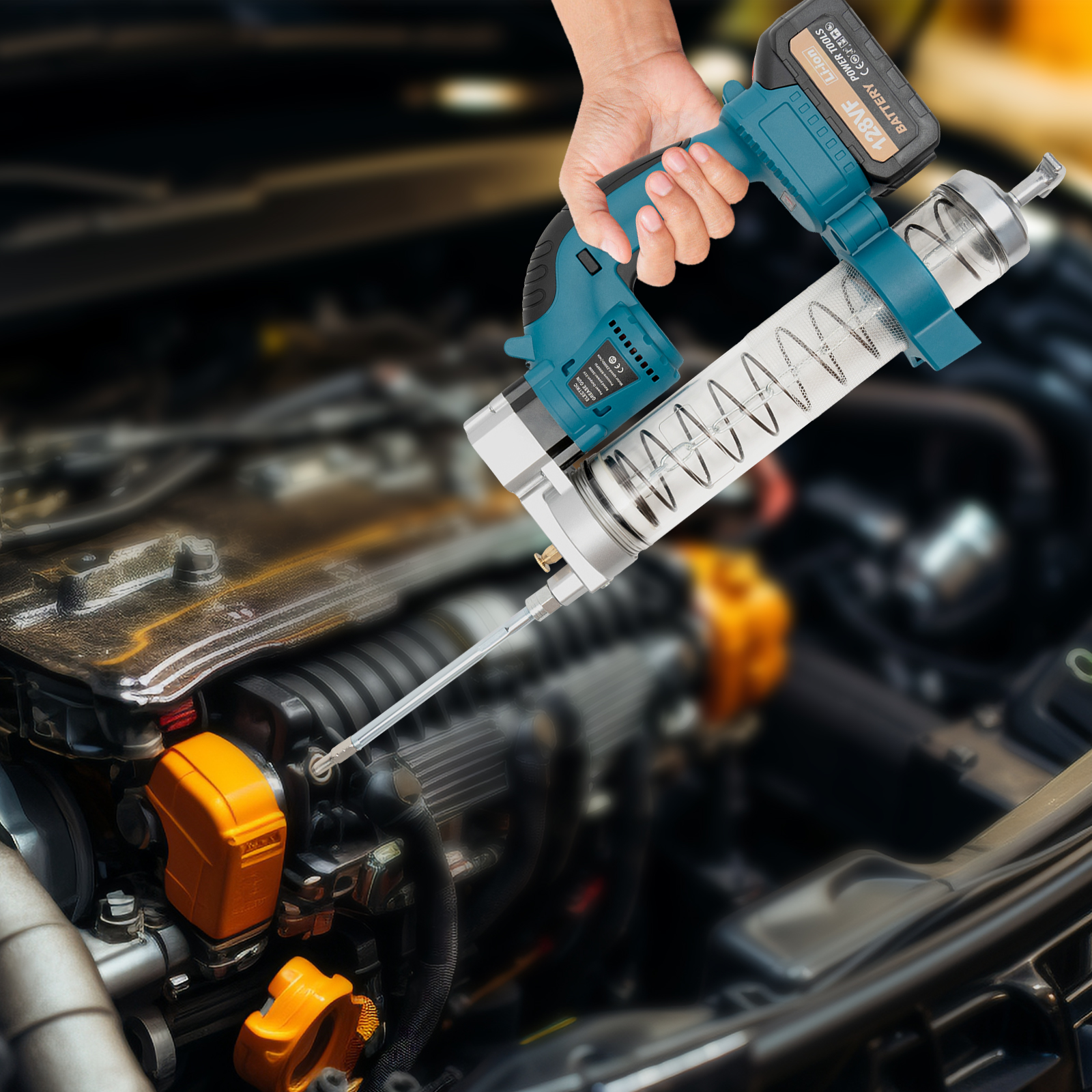 Battery Powered 21v Fat Gun Electric Fat Gun Kit Battery Rechargeable High Performance Fat Gun For Motor Vehicles Heavy Machinery Ships Battery Powered 21v Fat Gun Electric Fat Gun Kit Battery Rechargeable High Performance Fat Gun For Motor Vehicles Heavy Machinery Ships