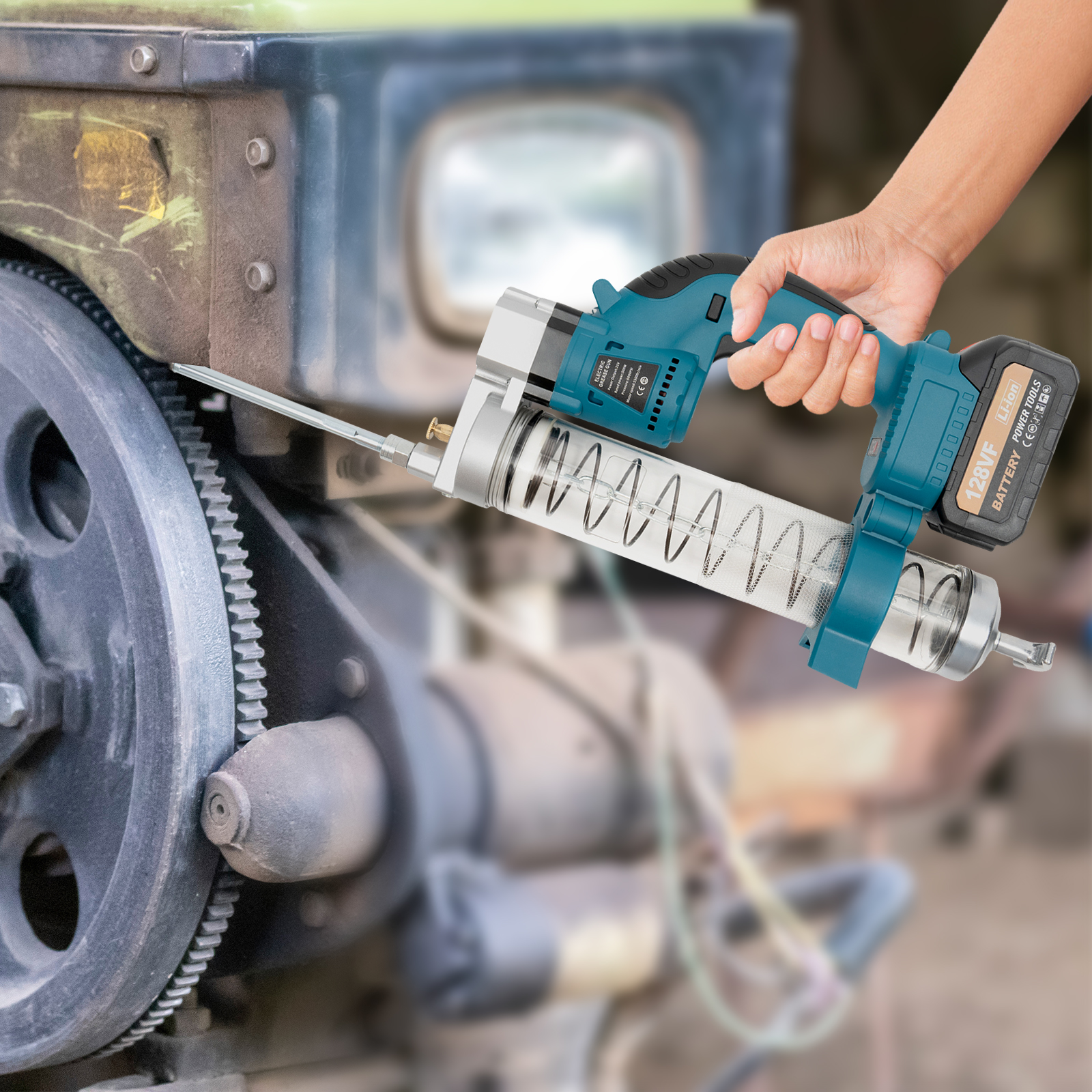 Battery Powered 21v Fat Gun Electric Fat Gun Kit Battery Rechargeable High Performance Fat Gun For Motor Vehicles Heavy Machinery Ships Battery Powered 21v Fat Gun Electric Fat Gun Kit Battery Rechargeable High Performance Fat Gun For Motor Vehicles Heavy Machinery Ships