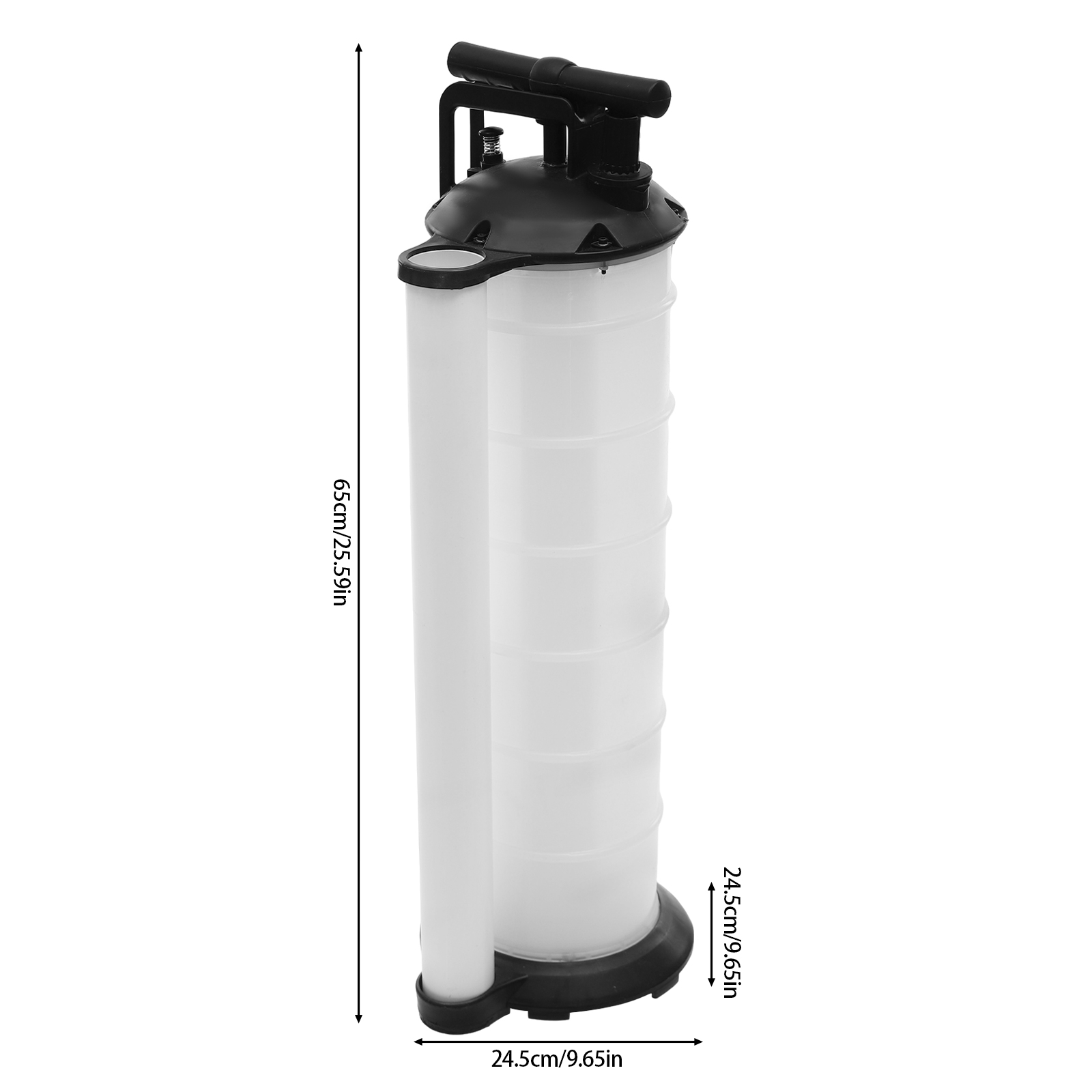 7L manual oil drainer, oil drain pump, for automobiles, motorcycles and etc. 24.5*24.5*65cm 7L manual oil drainer, oil drain pump, for automobiles, motorcycles and etc. 24.5*24.5*65cm