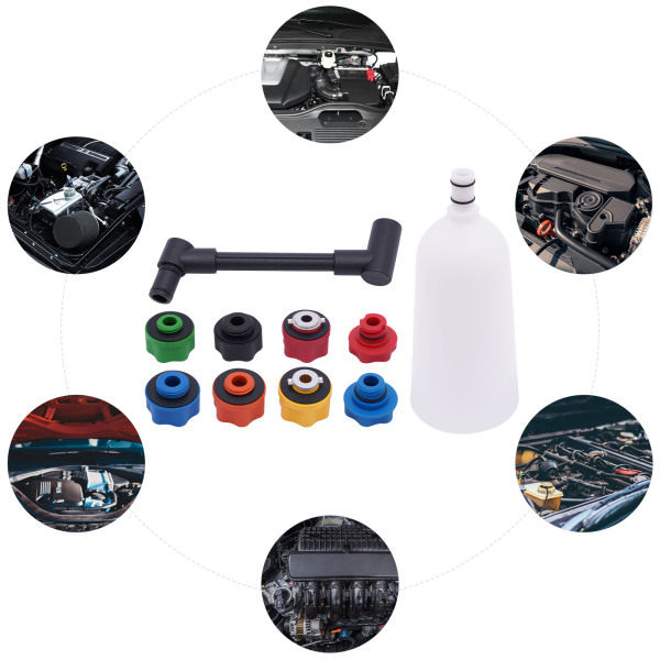 PRO Tools 10pc Engine Oil Filler Funnel and Adapter Set, A great aid for adding oil.