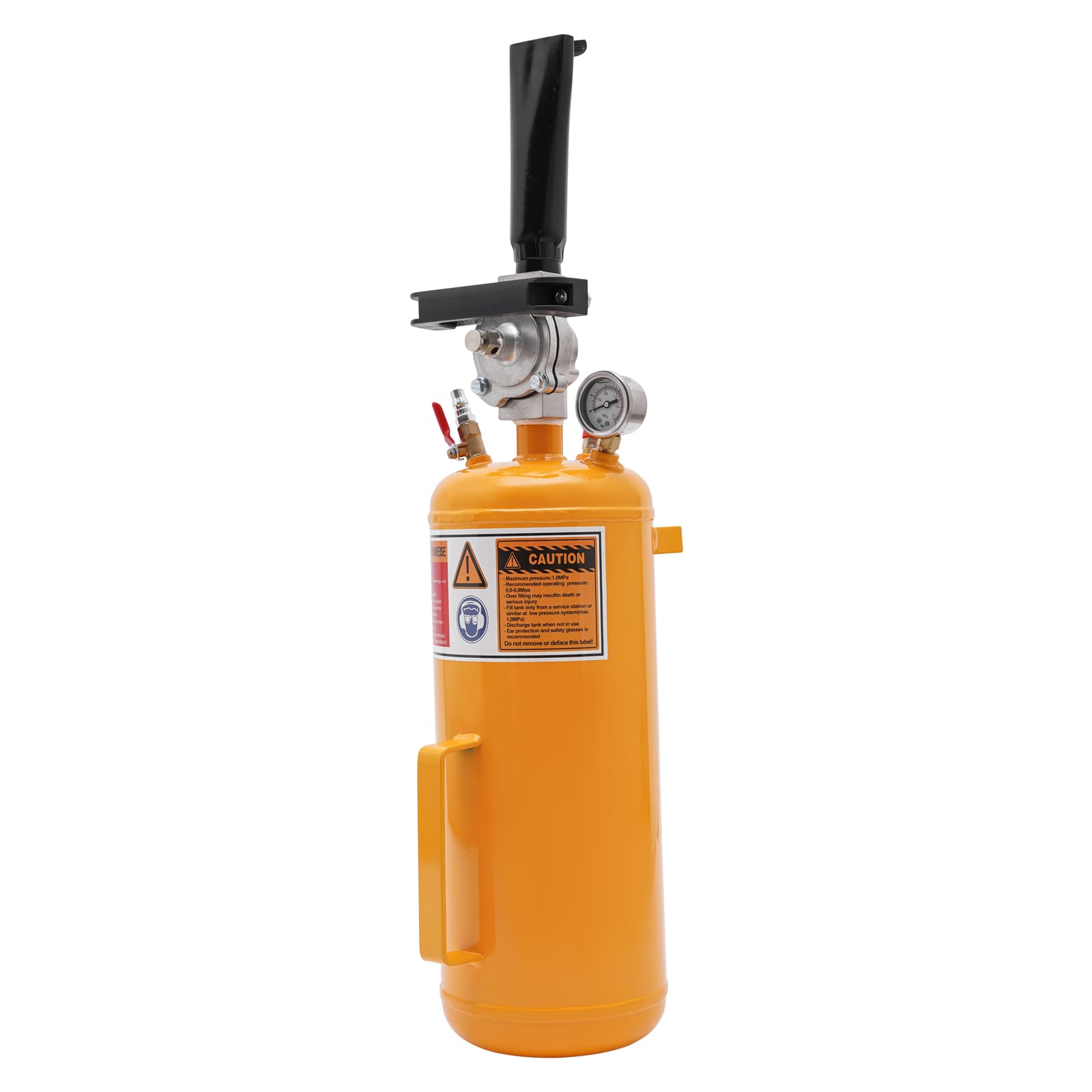 6.3*19.68inch 8L Tire Bead Filler Air Tire Bead Seater Seating Tire Inflator Air Tire Seating Blaster Inflator for Motorcycles And Electric Vehicles Yellow