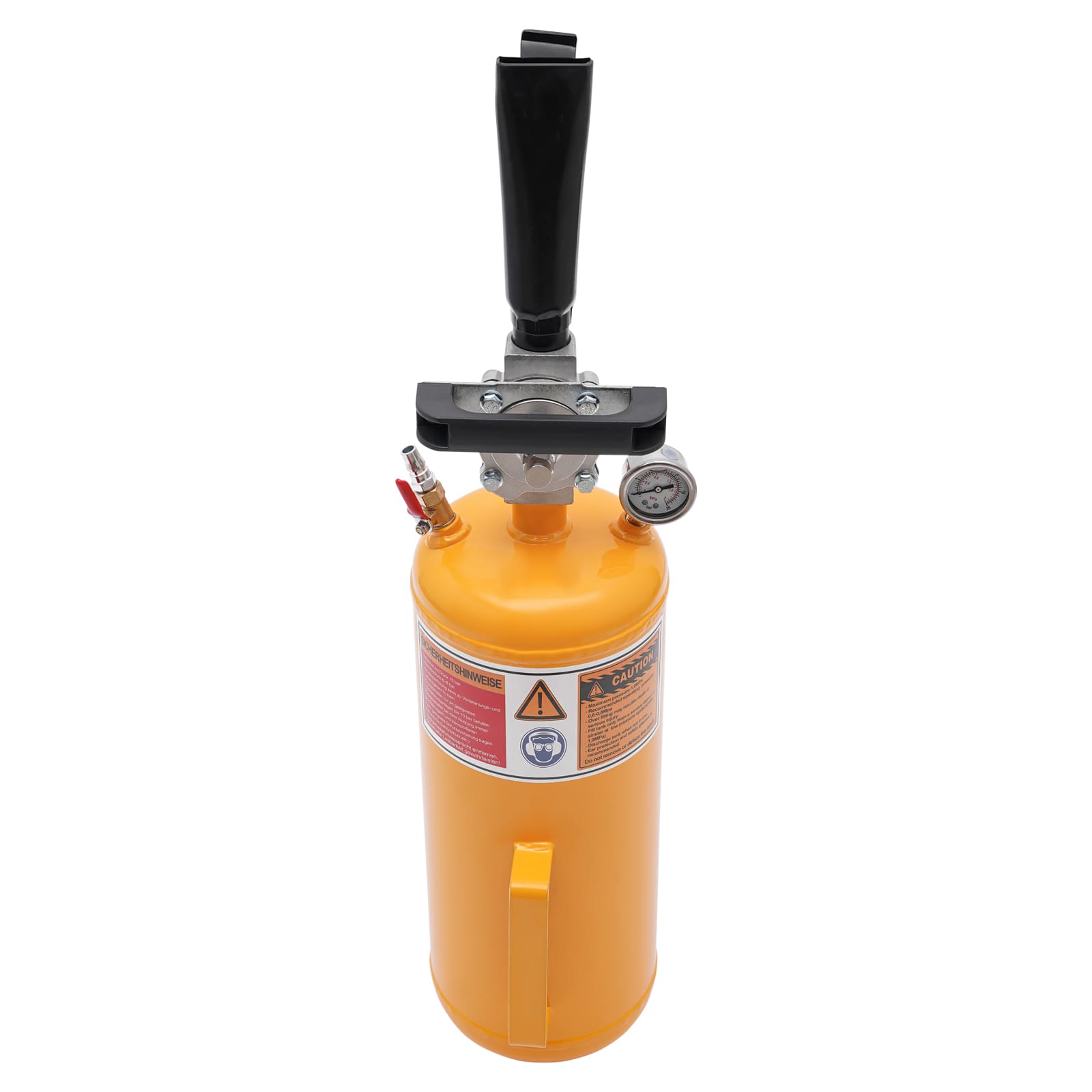 6.3*19.68inch 8L Tire Bead Filler Air Tire Bead Seater Seating Tire Inflator Air Tire Seating Blaster Inflator for Motorcycles And Electric Vehicles Yellow