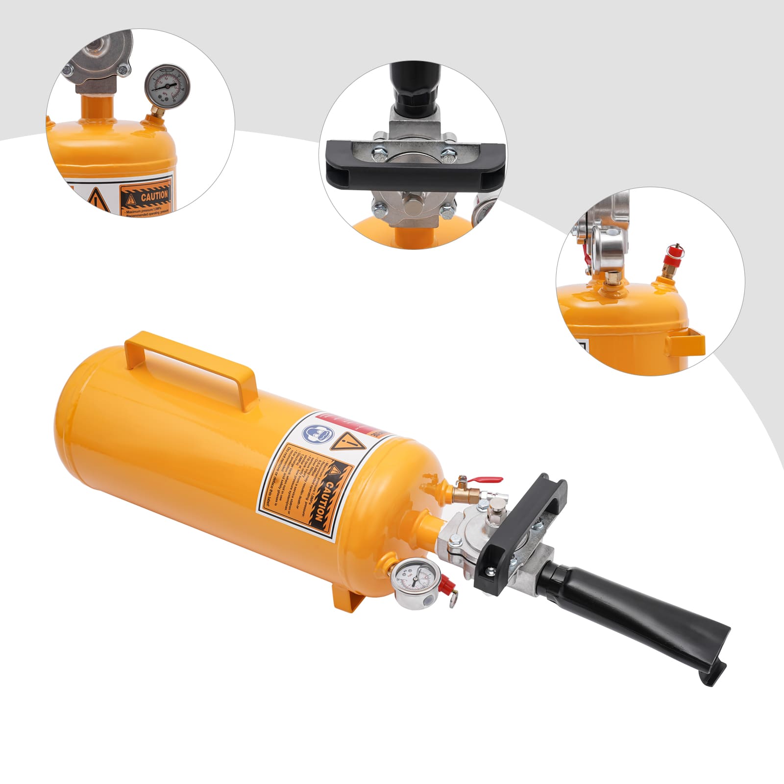 6.3*19.68inch 8L Tire Bead Filler Air Tire Bead Seater Seating Tire Inflator Air Tire Seating Blaster Inflator for Motorcycles And Electric Vehicles Yellow 6.3*19.68inch 8L Tire Bead Filler Air Tire Bead Seater Seating Tire Inflator Air Tire Seating Blaster Inflator for Motorcycles And Electric Vehicles Yellow
