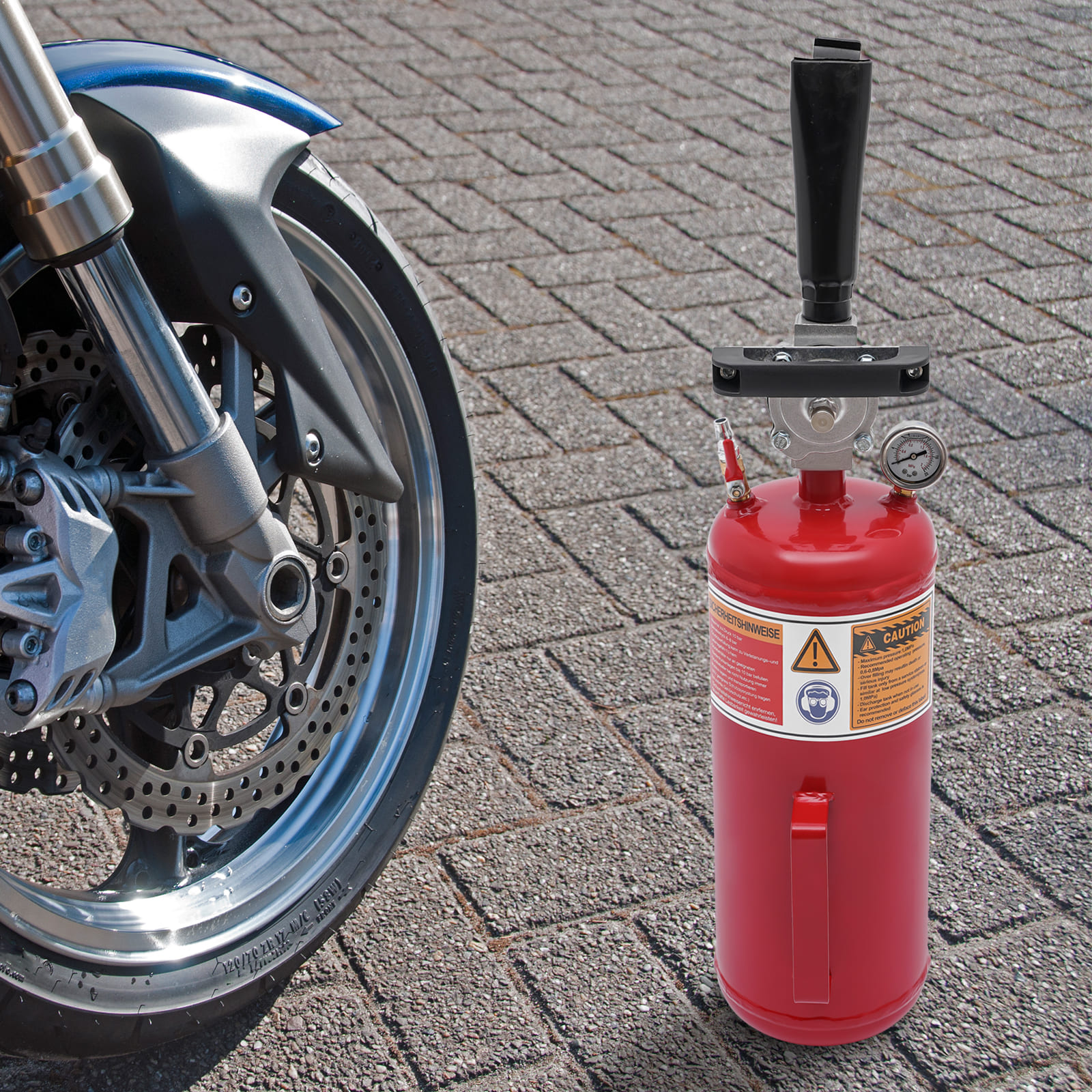 6.3*19.68inch 8L Tire Bead Filler Air Tire Bead Seater Seating Tire Inflator Air Tire Seating Blaster Inflator for Motorcycles And Electric Vehicles Red 6.3*19.68inch 8L Tire Bead Filler Air Tire Bead Seater Seating Tire Inflator Air Tire Seating Blaster Inflator for Motorcycles And Electric Vehicles Red