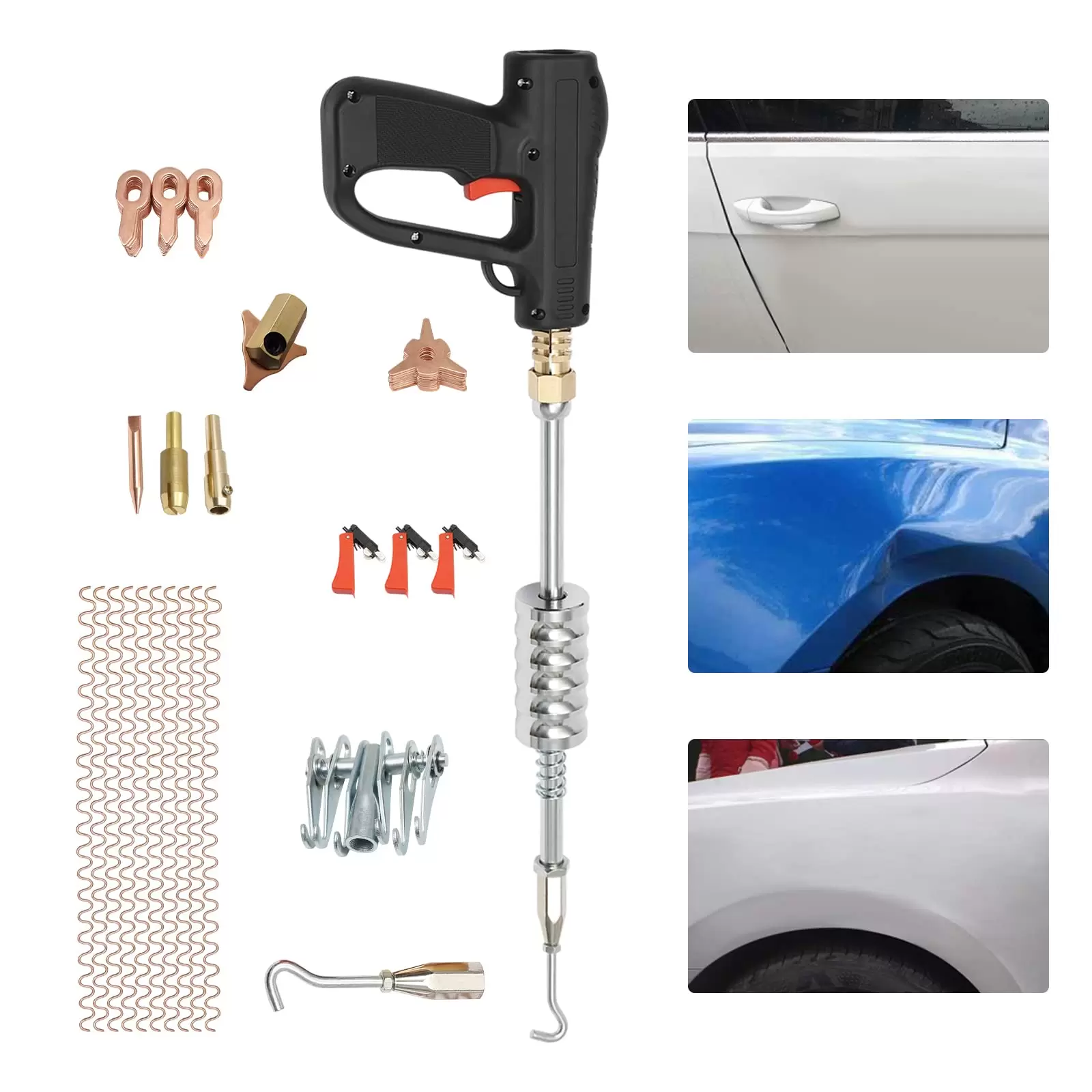 81 pc Spotter Accessory Box Dent Repair Tool Bodywork Repair Dent Repair Kit 81 pc Spotter Accessory Box Dent Repair Tool Bodywork Repair Dent Repair Kit