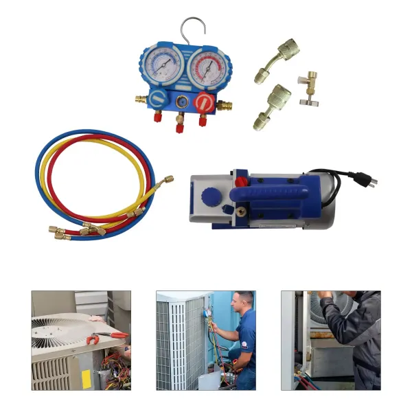 Vacuum pump distributor pressure gauge Air conditioning unit Vacuum pump distributor pressure gauge Air conditioning unit