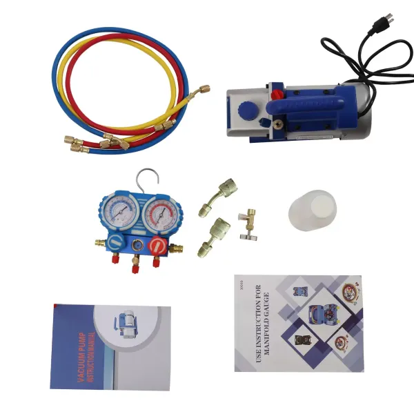 Vacuum pump distributor pressure gauge Air conditioning unit