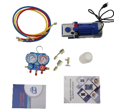Vacuum pump distributor pressure gauge Air conditioning unit