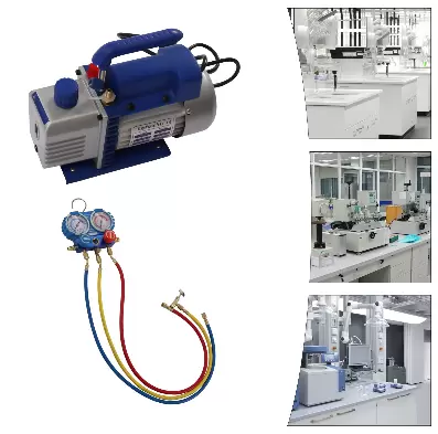 Vacuum pump distributor pressure gauge Air conditioning unit