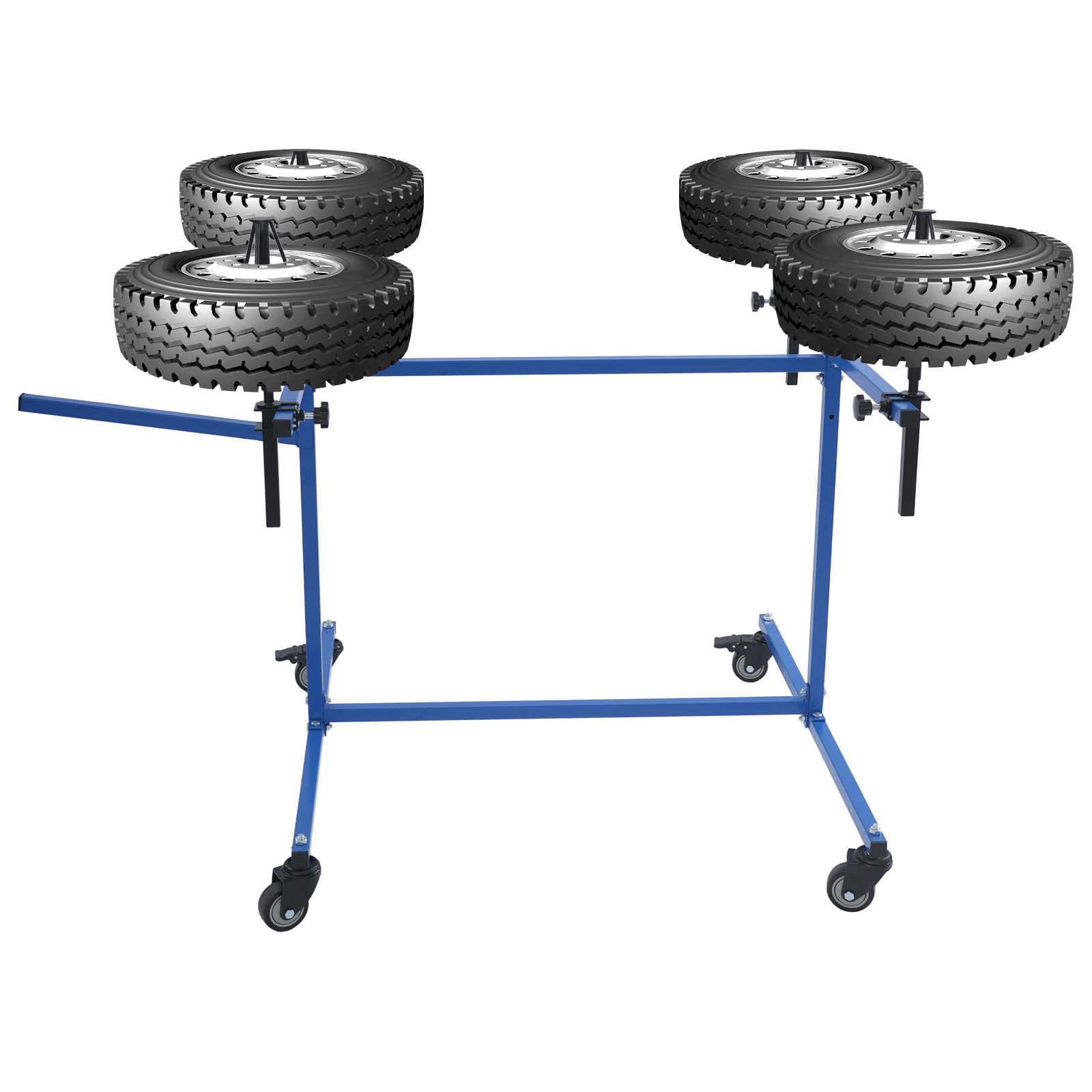 Wheel Paint Stand Rack, Wheel Rim Painting Stand, Painting Car Repair Rack - Blue