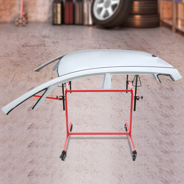 Wheel Paint Stand Rack, Wheel Rim Painting Stand, Painting Car Repair Rack - Red