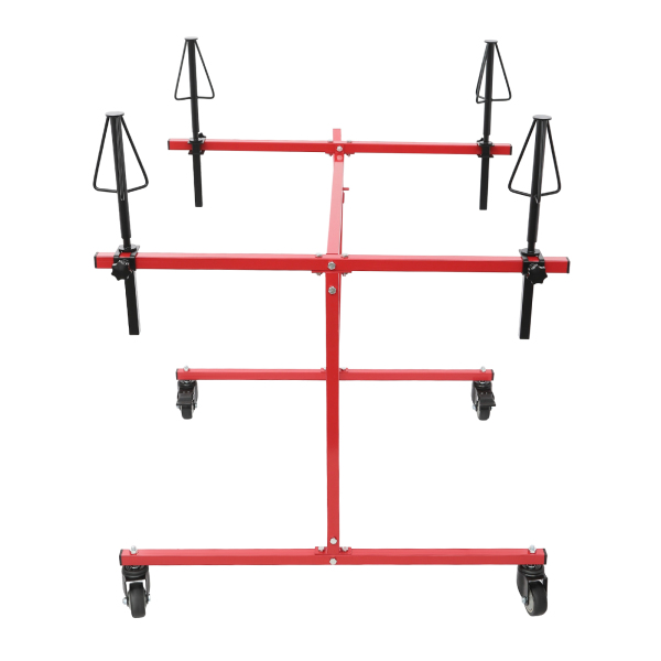 Wheel Paint Stand Rack, Wheel Rim Painting Stand, Painting Car Repair Rack - Red