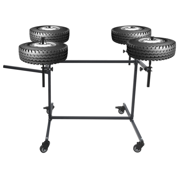 Wheel Paint Stand Rack, Wheel Rim Painting Stand, Painting Car Repair Rack - Black