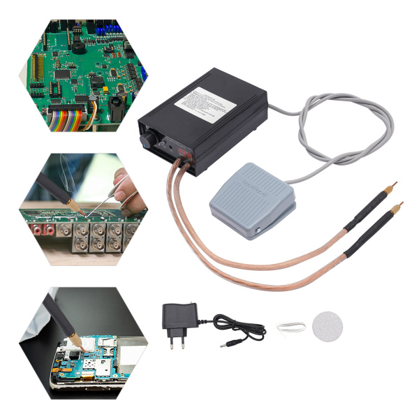8000W High Power Foot Spot Welding Machine European Standard Designed Specifically for Welding 18650 Batteries High Safety ABS Black