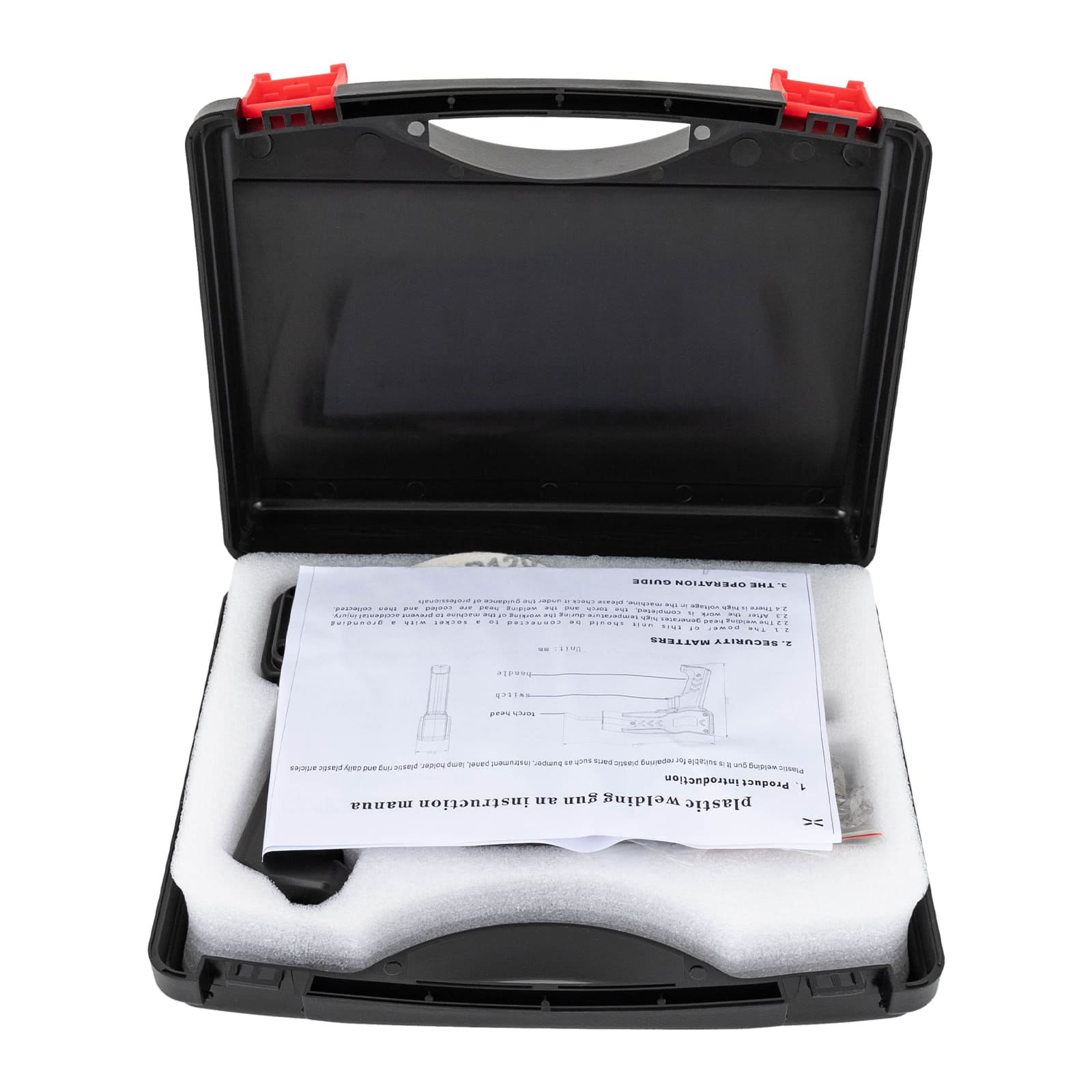 Plastic welder, Car bumper repair kit, for repairing various plastics such as ABS, PP, TPO, TPE, etc (black) Plastic welder, Car bumper repair kit, for repairing various plastics such as ABS, PP, TPO, TPE, etc (black)