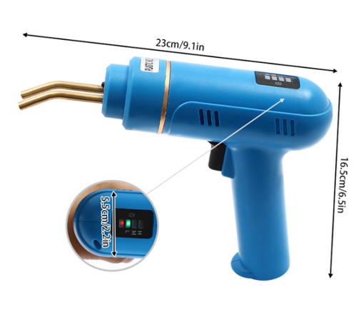 Wireless plastic welding machine, welding machine, 200 W Max. heating temperature: 800°C, 23*16.5*5.5cm Wireless plastic welding machine, welding machine, 200 W Max. heating temperature: 800°C, 23*16.5*5.5cm
