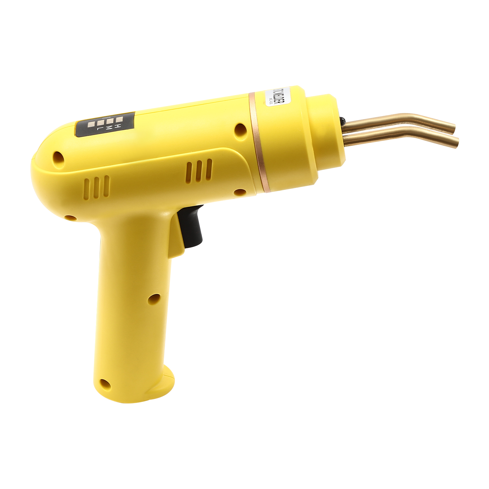 Cordless plastic welder, welding machine, 200 W, Max. heating temperature: 800°C, Yellow Cordless plastic welder, welding machine, 200 W, Max. heating temperature: 800°C, Yellow