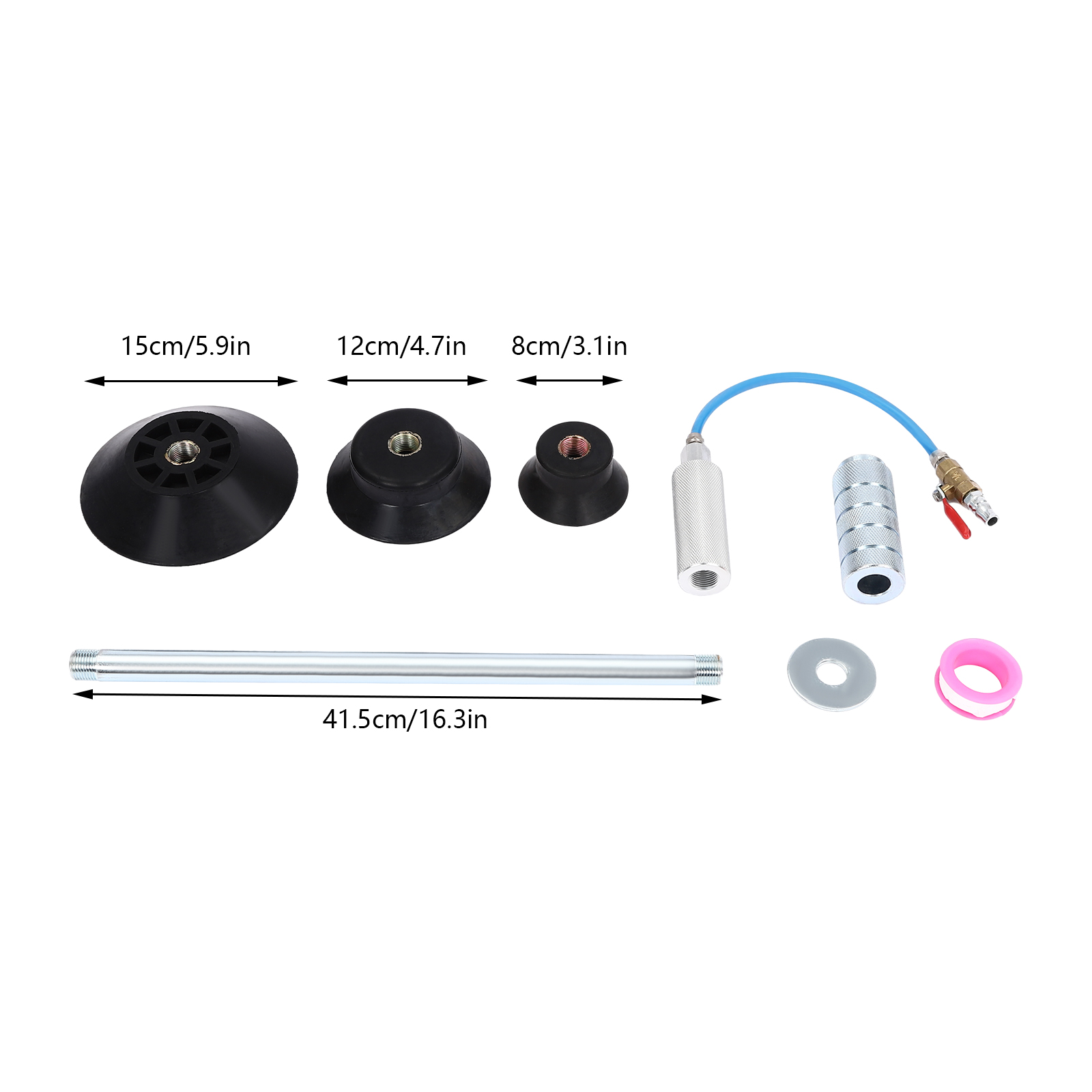 Dent Remover, Pneumatic Dent Repair Kit, Working Pressure: 70~170 PSI , Black Dent Remover, Pneumatic Dent Repair Kit, Working Pressure: 70~170 PSI , Black
