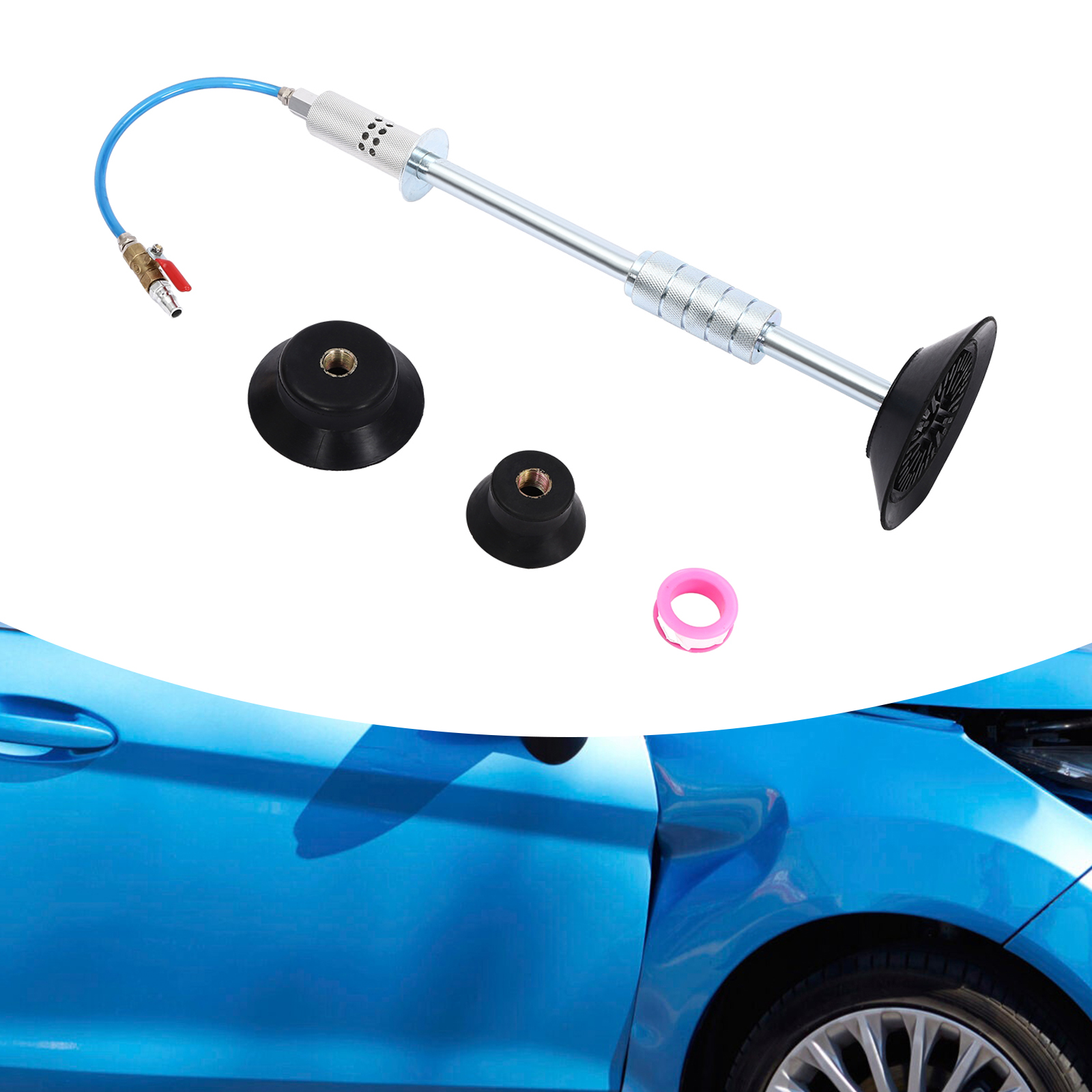 Dent Remover, Pneumatic Dent Repair Kit, Working Pressure: 70~170 PSI , Black