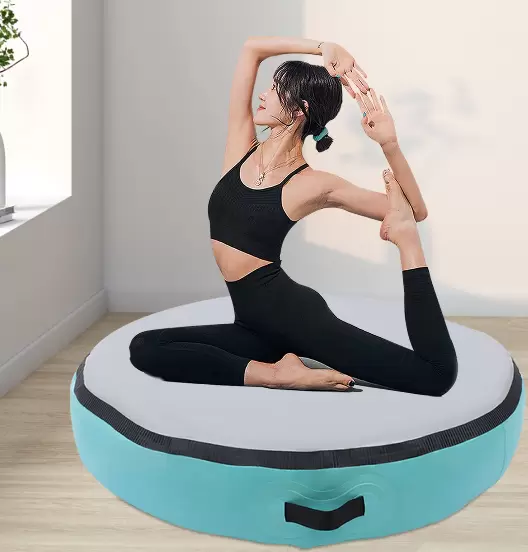 Inflatable Gymnastics Mat - with Electric Air Pump for Gymnastics, Exercise, Park, Home Use