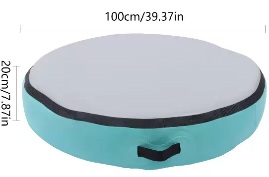 Inflatable Gymnastics Mat - with Electric Air Pump for Gymnastics, Exercise, Park, Home Use