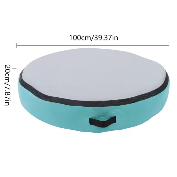 Inflatable Gymnastics Mat - with Electric Air Pump for Gymnastics, Exercise, Park, Home Use