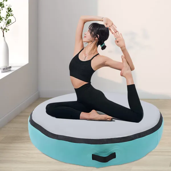 Inflatable Gymnastics Mat - with Electric Air Pump for Gymnastics, Exercise, Park, Home Use Inflatable Gymnastics Mat - with Electric Air Pump for Gymnastics, Exercise, Park, Home Use