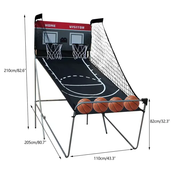 Basketball Hoop with 4 Basketballs - For Children - Indoor and Outdoor Basketball Hoop with 4 Basketballs - For Children - Indoor and Outdoor