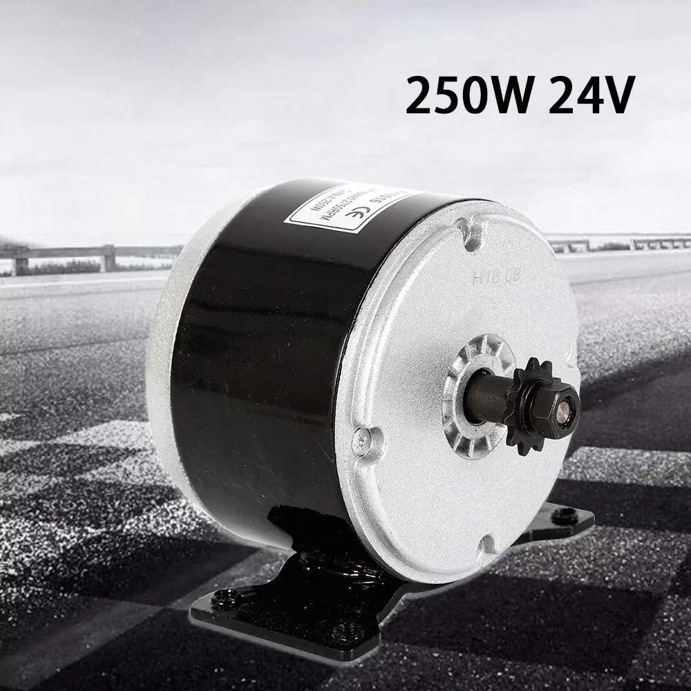 Strong and Durable DC Brush Motor 250W 24V Electric Brush Permanent Magnet Motor for Electric Scooter Mini Bicycles