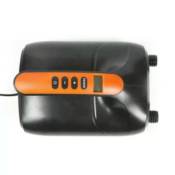 Inflatable Pump 110W Electric SUP Paddle Boat Air Pump High Pressure with 6 Adapters and Intelligent Two-Stage 12V 20PSI Electric Air Pump W/Air Nozzles