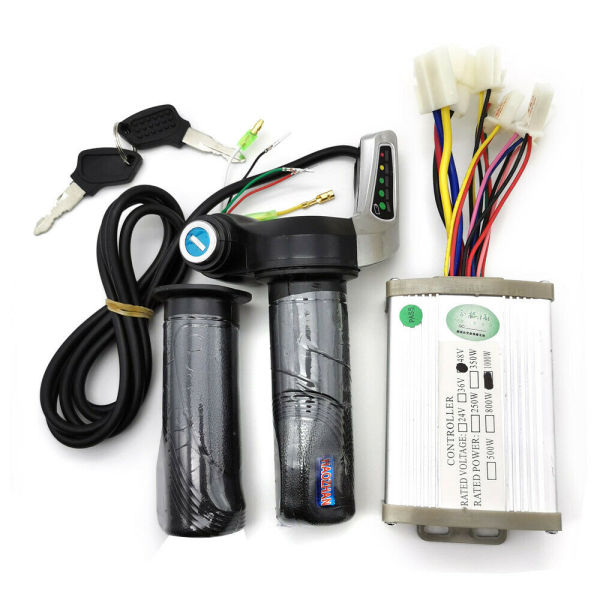 1000W Electric Scooter Brush Motor, DC 48V Controller Control Unit Motor, Throttle Grip Set
