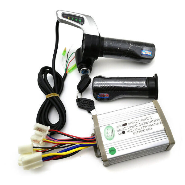 1000W Electric Scooter Brush Motor, DC 48V Controller Control Unit Motor, Throttle Grip Set