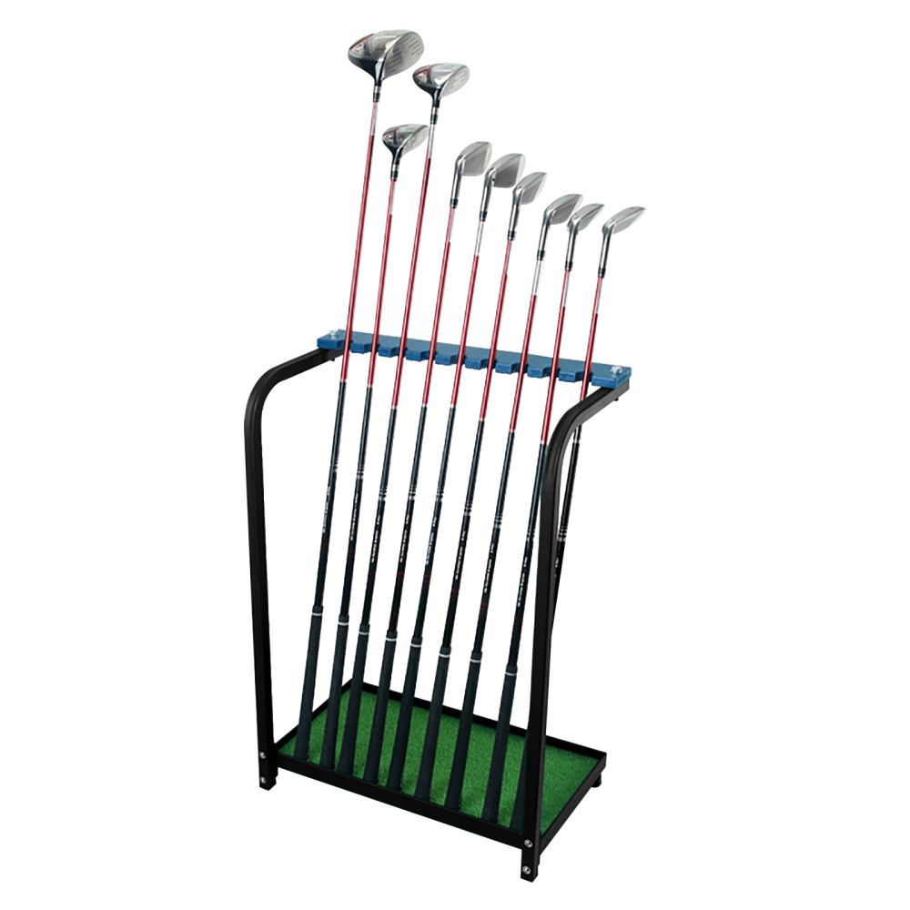9 Golf Club Set Storage, Golf Putter Stand, Heavy Duty Metal Organizer, 9 Putters and Equipment